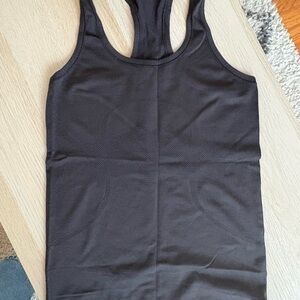 lululemon athletica Charcoal Racerback Tank Top
